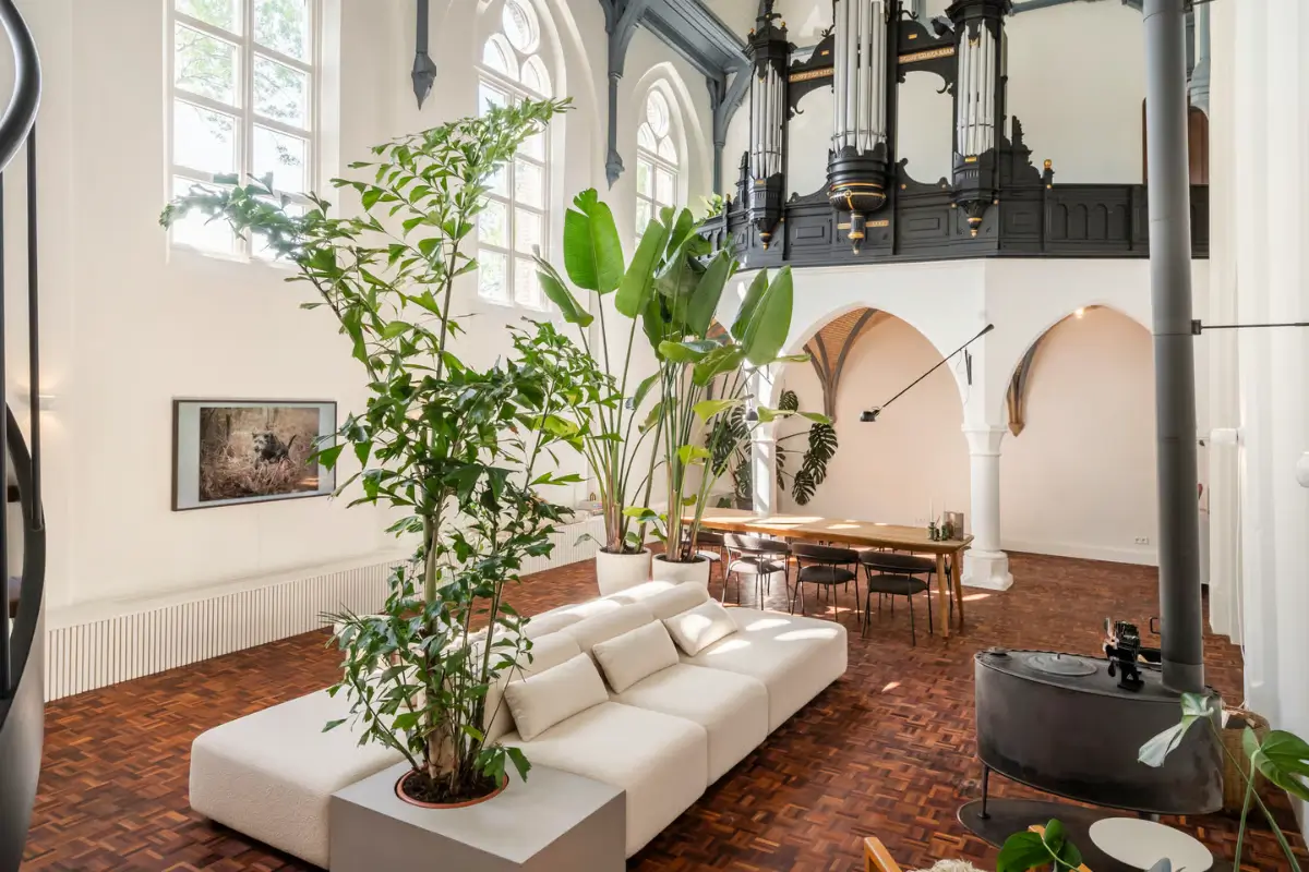A 19th-Century Neo-Gothic Church is Transformed into a Modern Home 11 neo-gothic-19th-century-church-conversion-netherlands-nordroom