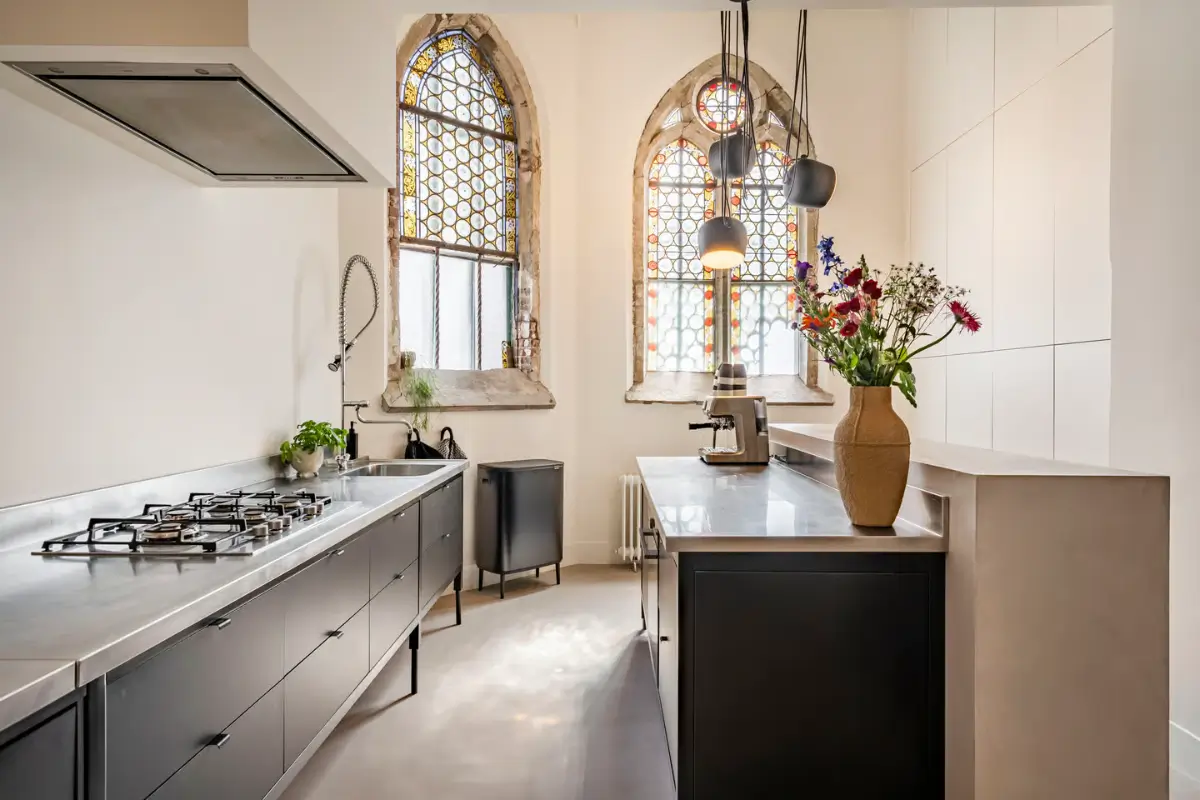 A 19th-Century Neo-Gothic Church is Transformed into a Modern Home 13 neo-gothic-19th-century-church-conversion-netherlands-nordroom