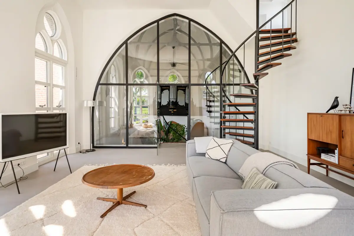 A 19th-Century Neo-Gothic Church is Transformed into a Modern Home 31 neo-gothic-19th-century-church-conversion-netherlands-nordroom