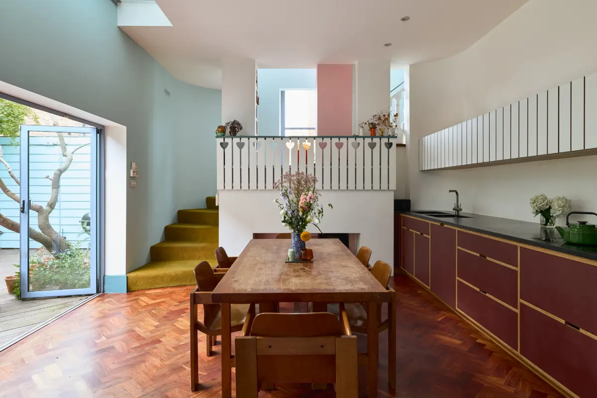 An Abundance of Color in a Unique and Playful London House 2 playful-colorful-architect-designed-blue-house-london