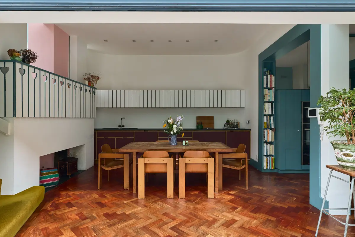 An Abundance of Color in a Unique and Playful London House 3 playful-colorful-architect-designed-blue-house-london