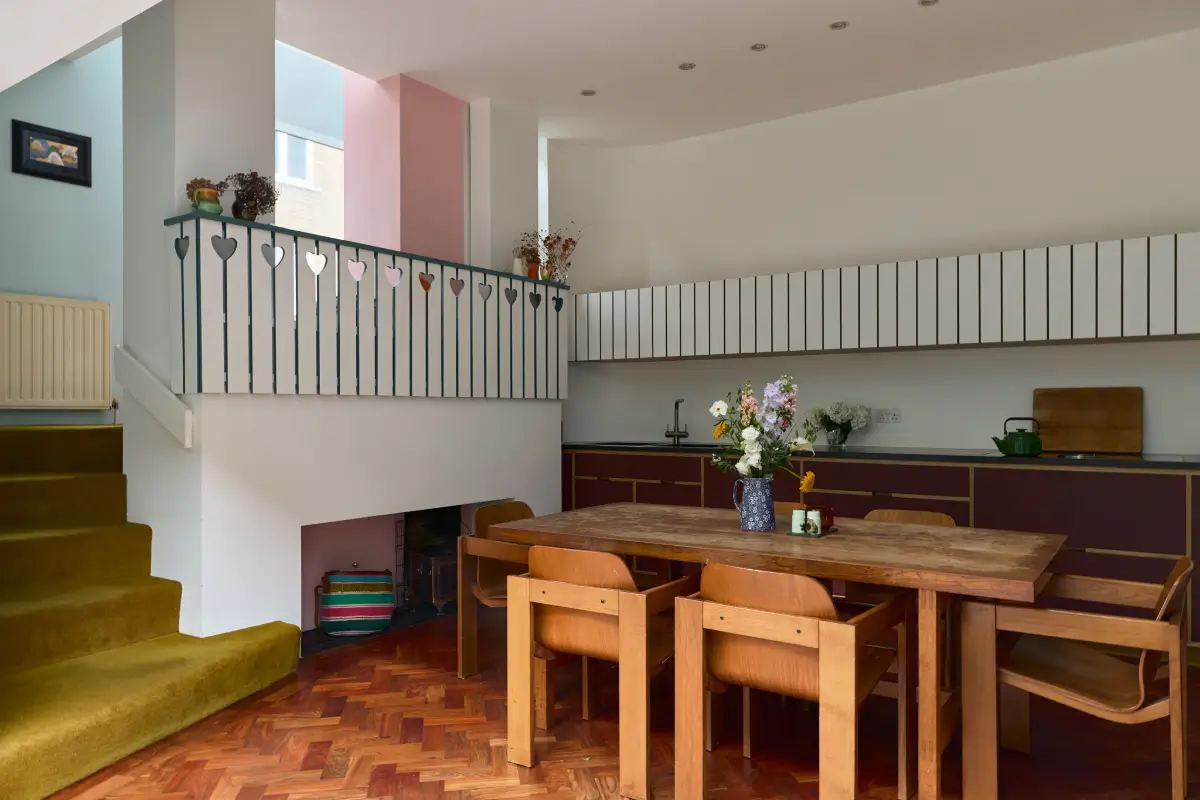An Abundance of Color in a Unique and Playful London House 8 playful-colorful-architect-designed-blue-house-london