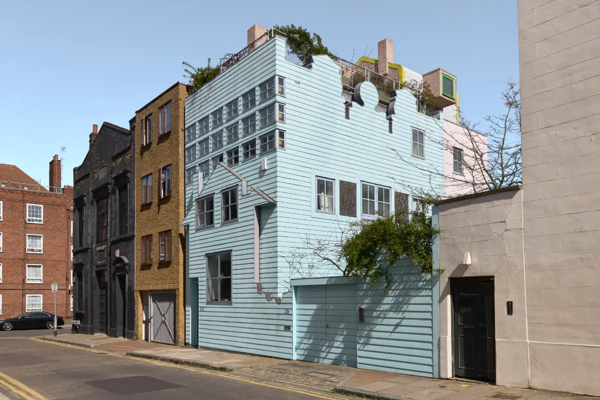 An Abundance of Color in a Unique and Playful London House 45 playful-colorful-architect-designed-blue-house-london
