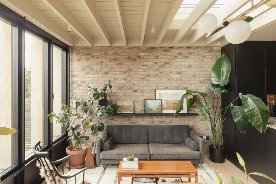 Exposed Beams and Brickwork in an Extended London Period House 2 renovated-extended-victorian-house-london