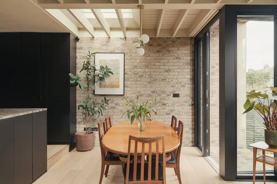 Exposed Beams and Brickwork in an Extended London Period House 3 renovated-extended-victorian-house-london