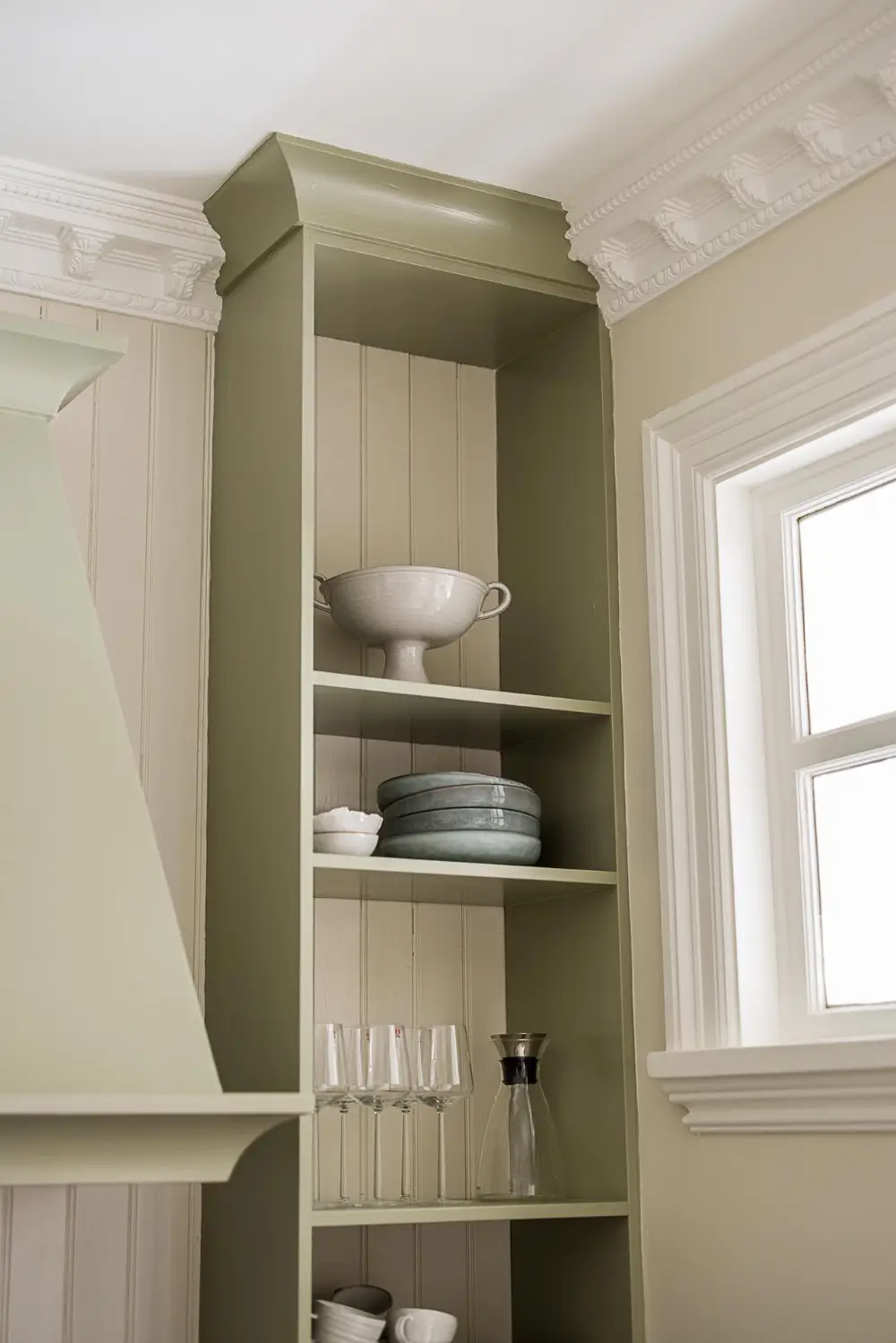 A Green Kitchen, Period Elements, and Jotun Colors in a Small Corner Apartment 10 renovated-late-19th-century-corner-apartment-gothenburg-nordroom