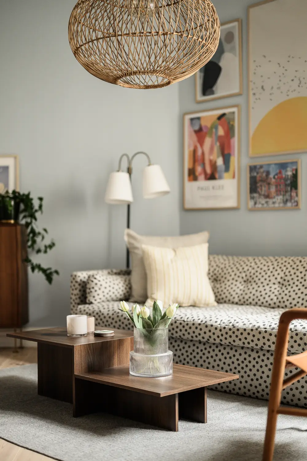 Soft Blue walls and a Spacious Kitchen in a Swedish Studio Apartment 3 turn-of-the-century-studio-apartment-spacious-kitchen-nordroom