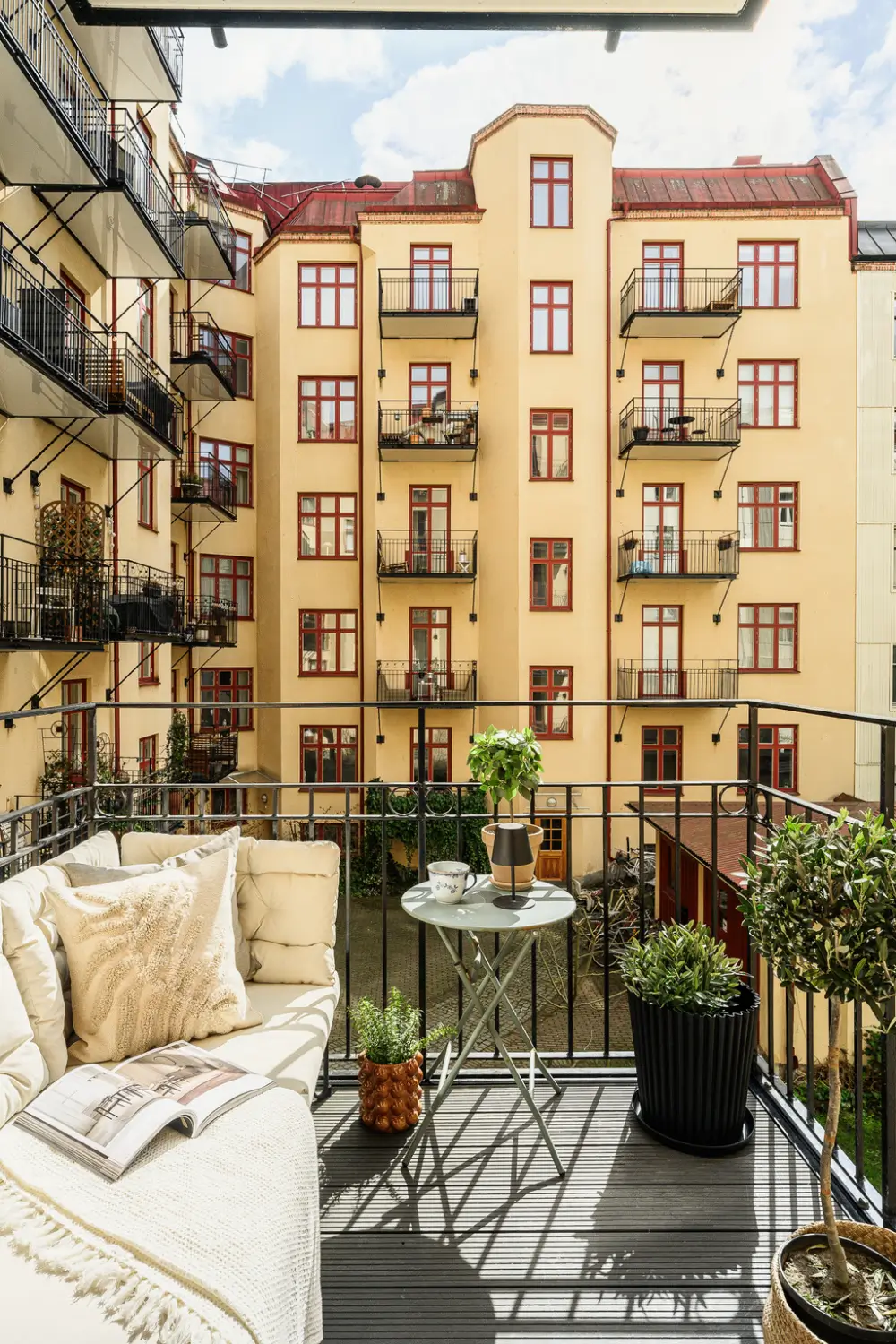 Soft Blue walls and a Spacious Kitchen in a Swedish Studio Apartment 17 turn-of-the-century-studio-apartment-spacious-kitchen-nordroom