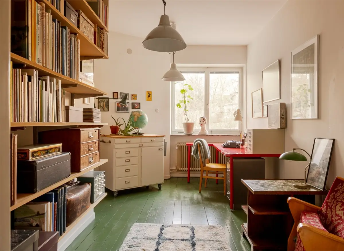 Vibrant Colors in a Spacious 1940s Apartment in Stockholm 24 vibrant-colors-midcentury-apartment-stockholm-nordroom