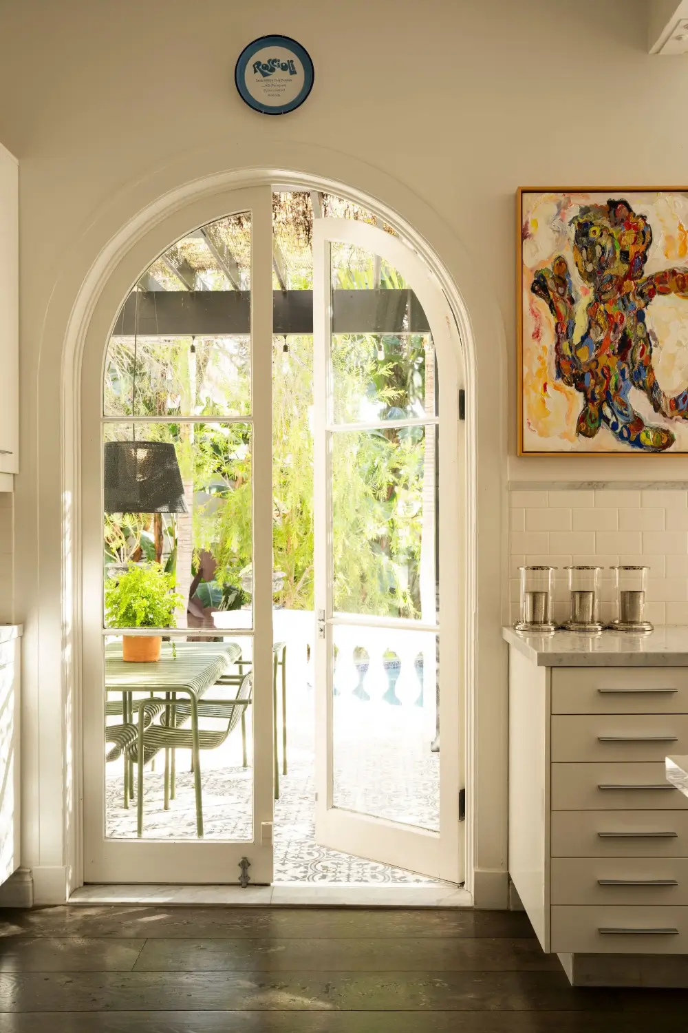 A Grand Entry Foyer with a Painted Ceiling in a Mediterranean-Style LA Home 14 1920s-Mediterranean Revival-villa-los-angeles