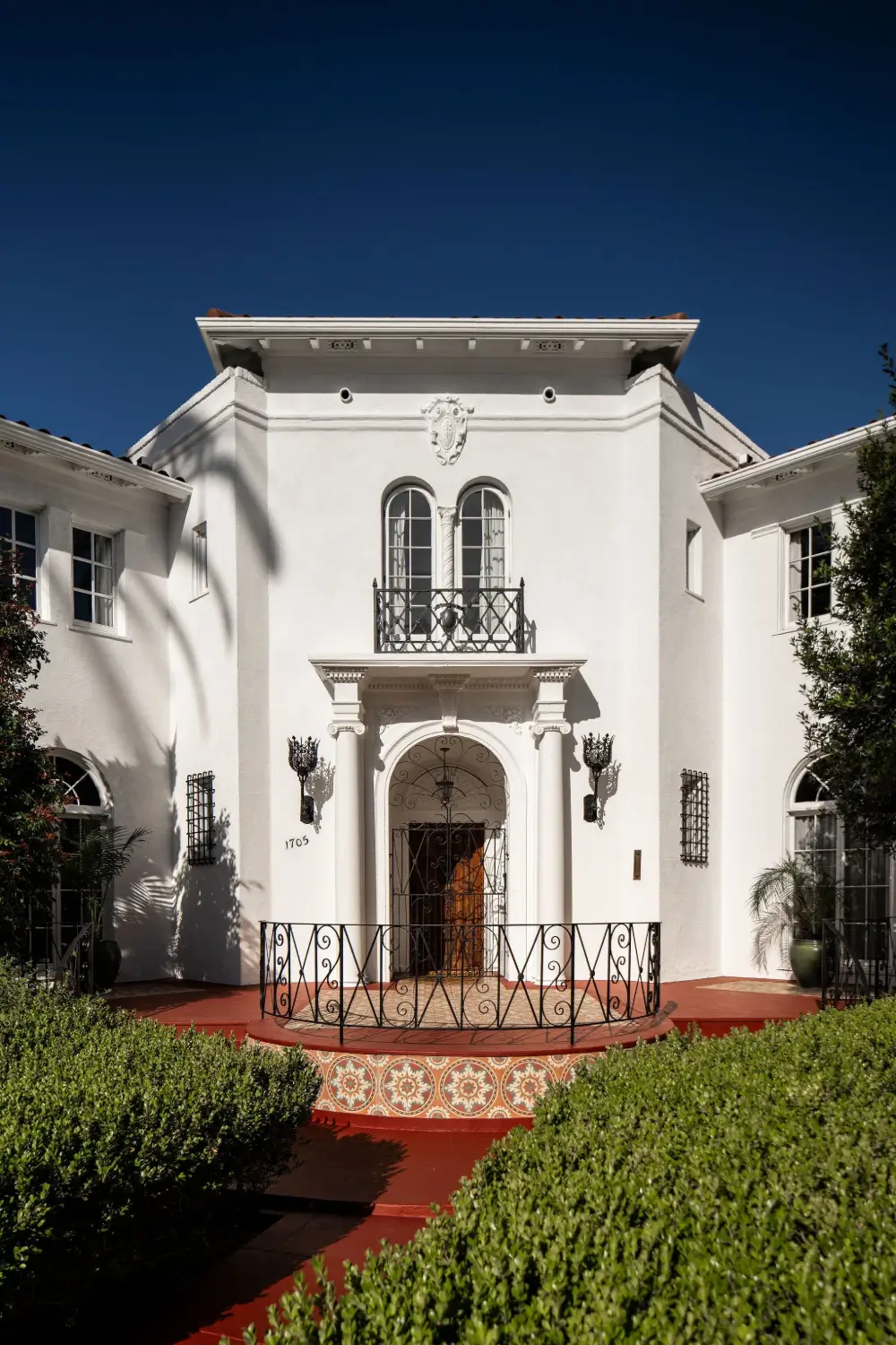 A Grand Entry Foyer with a Painted Ceiling in a Mediterranean-Style LA Home 29 1920s-Mediterranean Revival-villa-los-angeles