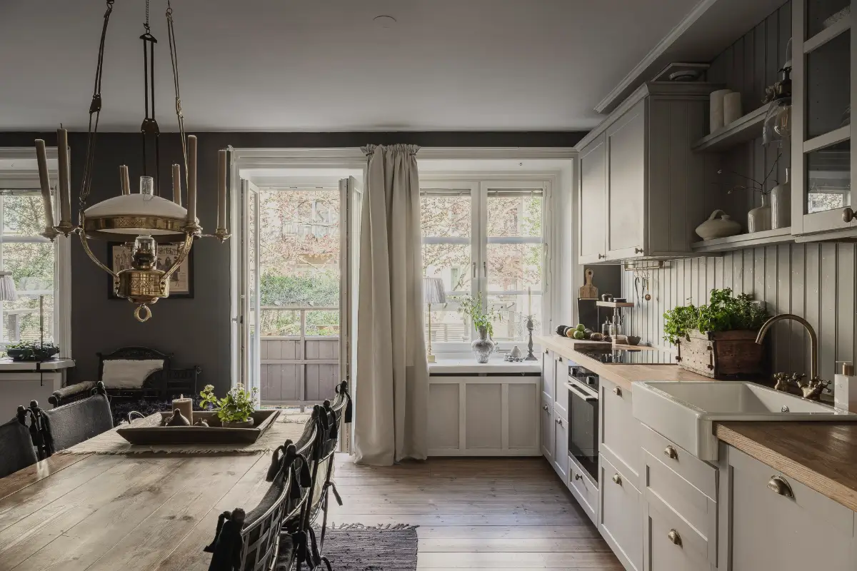A Serene Palette and a Glass Framed Wall in a Swedish Apartment 2 charming-light-filled-ground-floor-apartment-sweden-nordroom