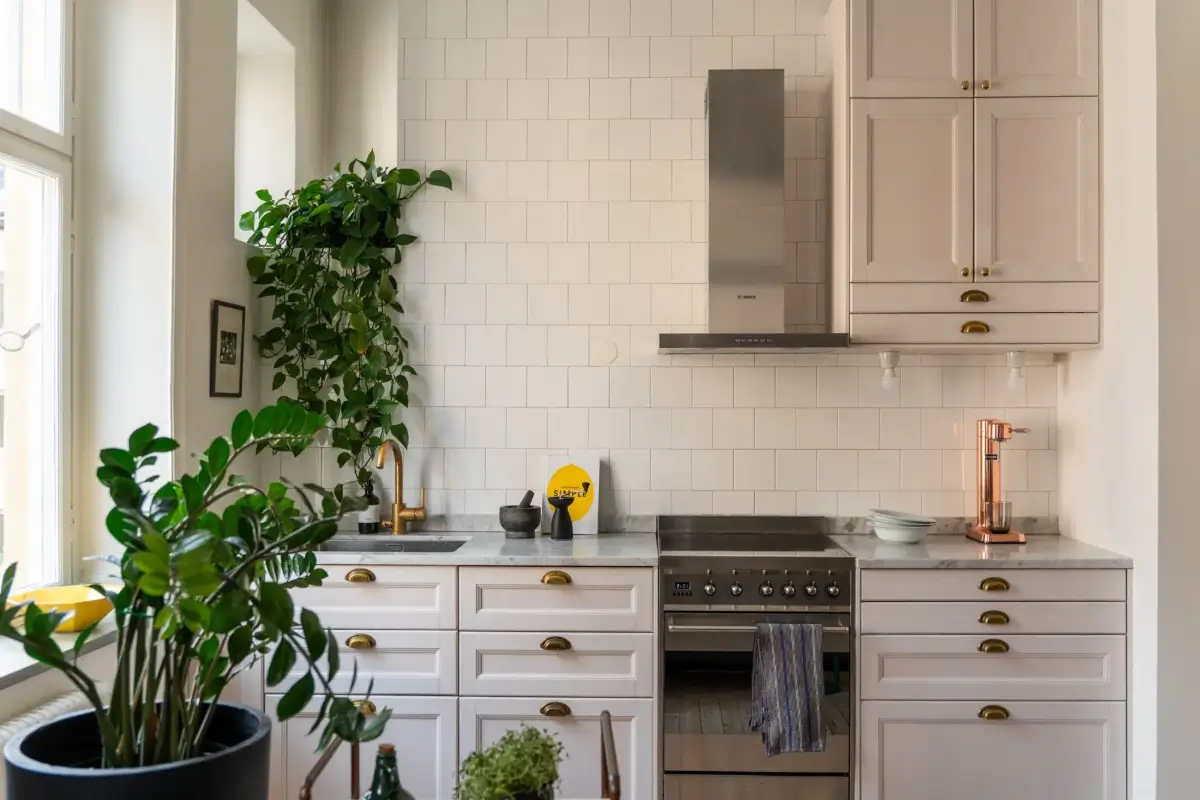 A Social Living Space and an Exposed Brick Wall in a Stockholm Apartment 10 classic-turn-of-the-century-stockholm-apartment-nordroom