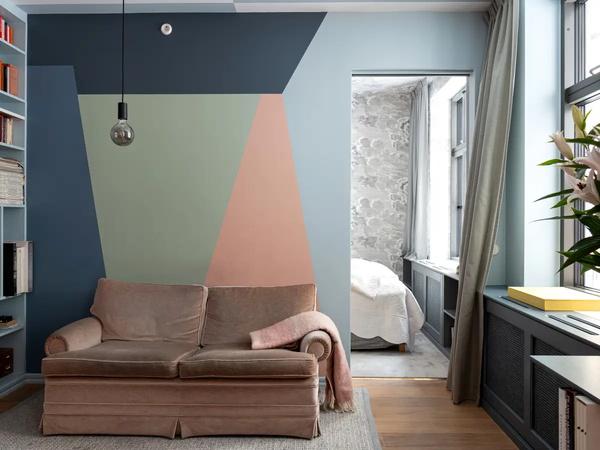 Striped Ceilings and Color-Blocking Walls in a Stockholm Apartment 8 colorful-ground-floor-apartment-private-terrace-stockholm-nordroom