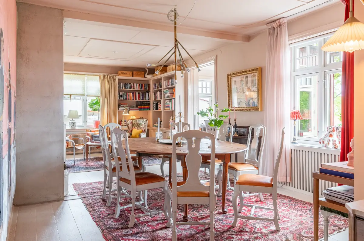 Antiques, Josef Frank Patterns, and Colorful Art in a Light Swedish Villa 2 colorful-home-west-coast-sweden-nordroom