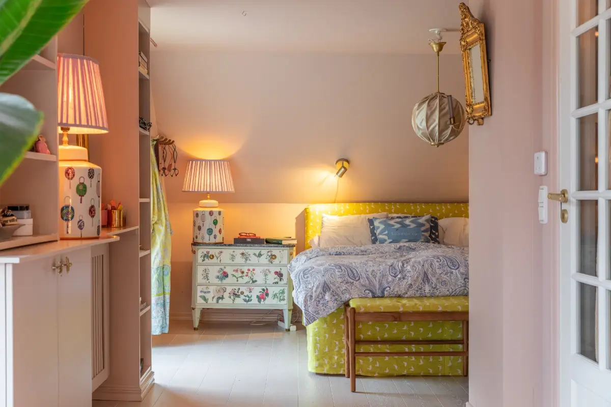 Antiques, Josef Frank Patterns, and Colorful Art in a Light Swedish Villa 20 colorful-home-west-coast-sweden-nordroom