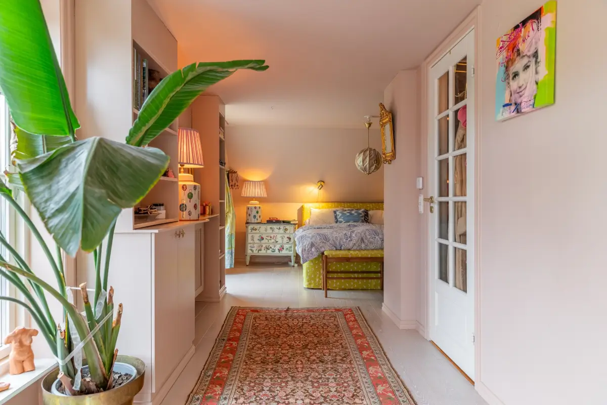 Antiques, Josef Frank Patterns, and Colorful Art in a Light Swedish Villa 19 colorful-home-west-coast-sweden-nordroom