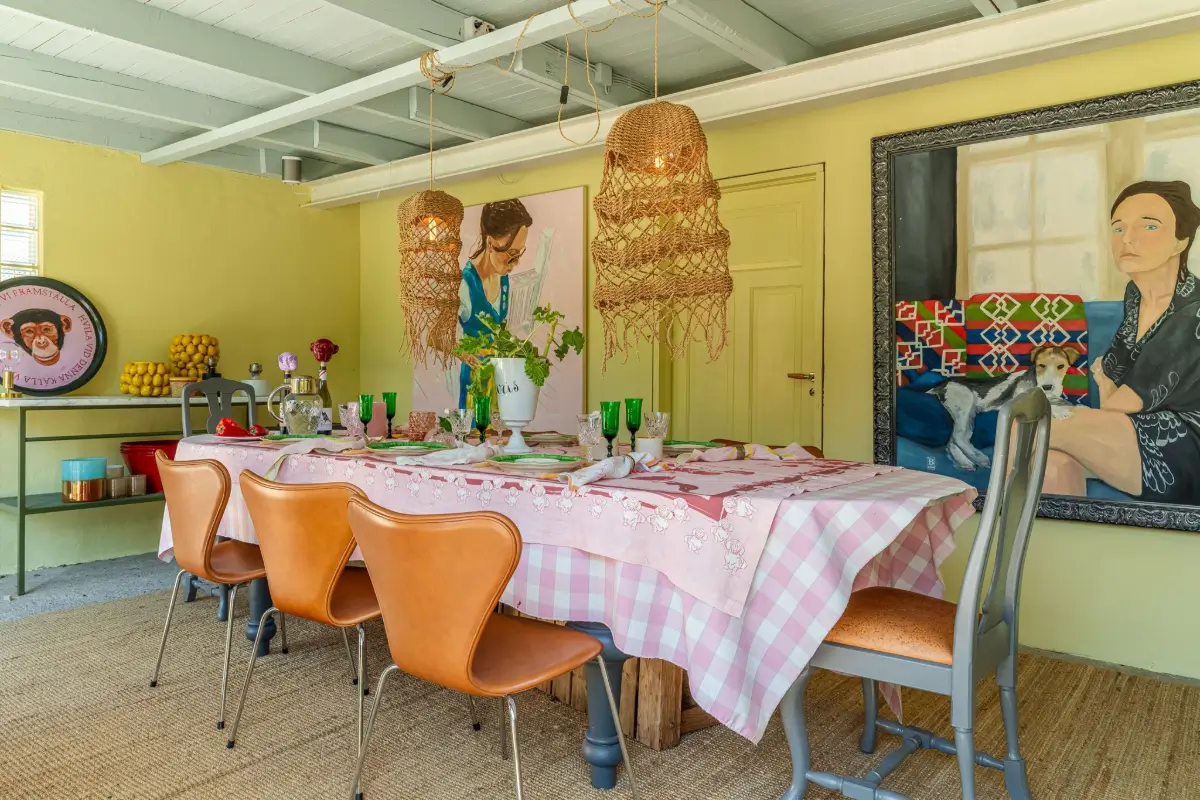 Antiques, Josef Frank Patterns, and Colorful Art in a Light Swedish Villa 27 colorful-home-west-coast-sweden-nordroom