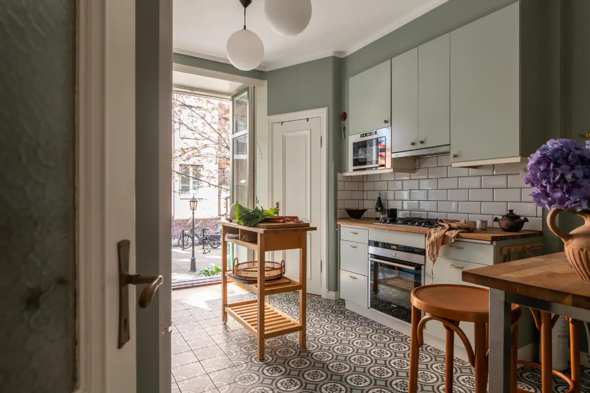 Striped Wallpaper and 1930s Character in a Swedish Apartment 20 cozy-ground-floor-apartment-striped-wallpaper-nordroom