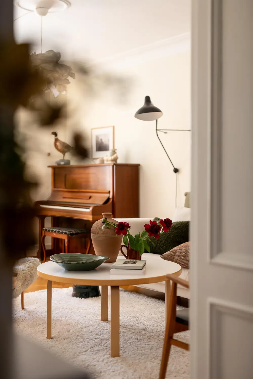 Striped Wallpaper and 1930s Character in a Swedish Apartment 6 cozy-ground-floor-apartment-striped-wallpaper-nordroom