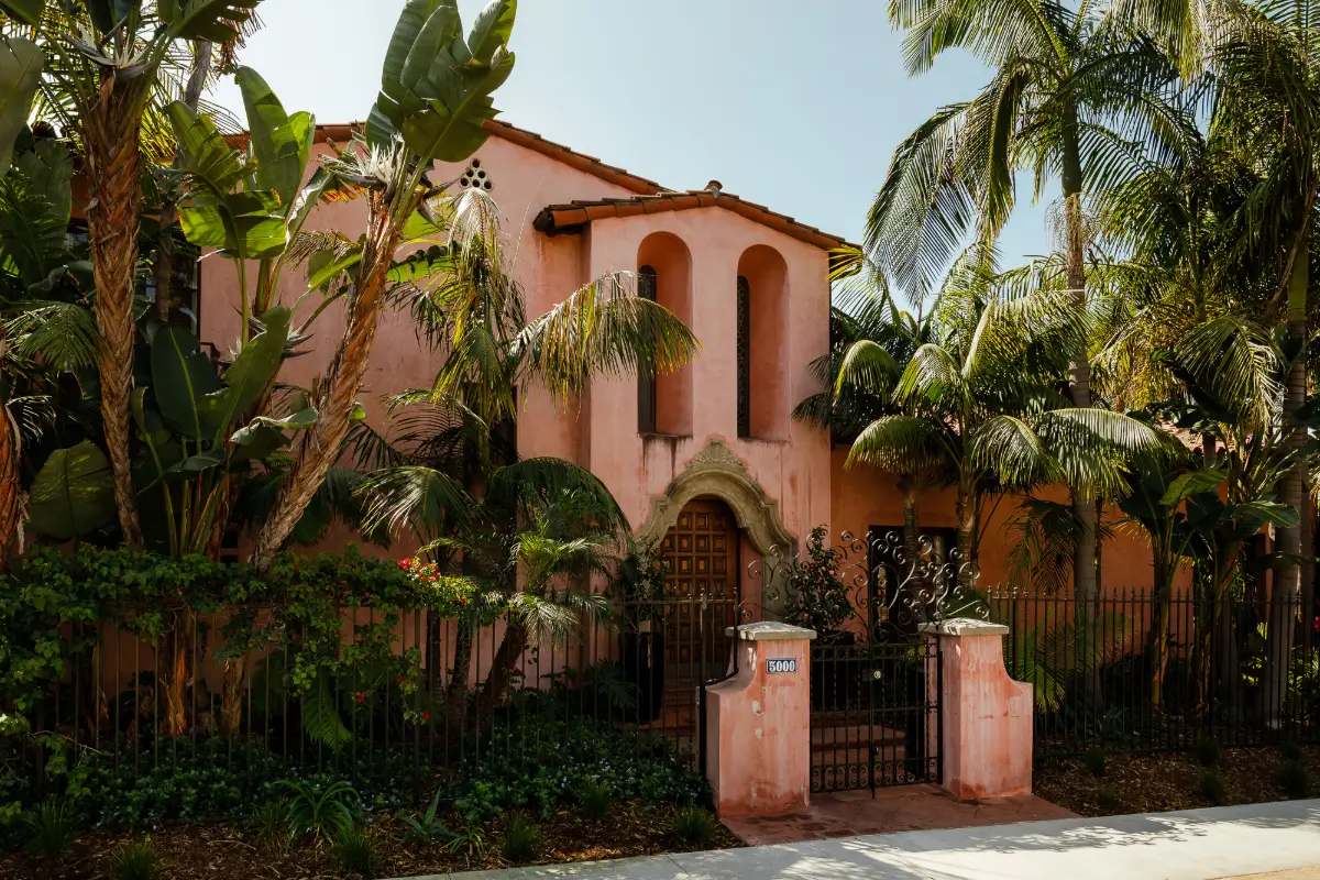 Old World Charm and Modern Comforts in a Pink Spanish-Style Los Feliz Villa 1 pink-1920s-spanish-revival-villa-los-feliz-nordroom