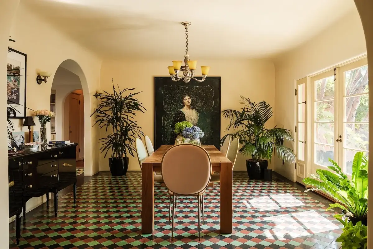 Old World Charm and Modern Comforts in a Pink Spanish-Style Los Feliz Villa 6 pink-1920s-spanish-revival-villa-los-feliz-nordroom