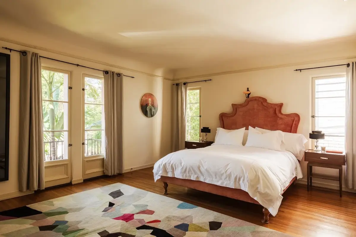 Old World Charm and Modern Comforts in a Pink Spanish-Style Los Feliz Villa 18 pink-1920s-spanish-revival-villa-los-feliz-nordroom