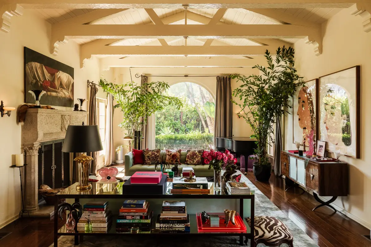 Old World Charm and Modern Comforts in a Pink Spanish-Style Los Feliz Villa 9 pink-1920s-spanish-revival-villa-los-feliz-nordroom