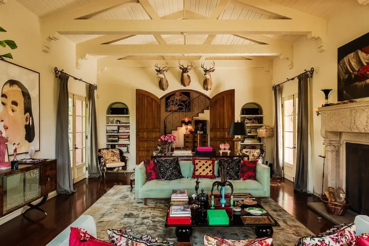 Old World Charm and Modern Comforts in a Pink Spanish-Style Los Feliz Villa 12 pink-1920s-spanish-revival-villa-los-feliz-nordroom
