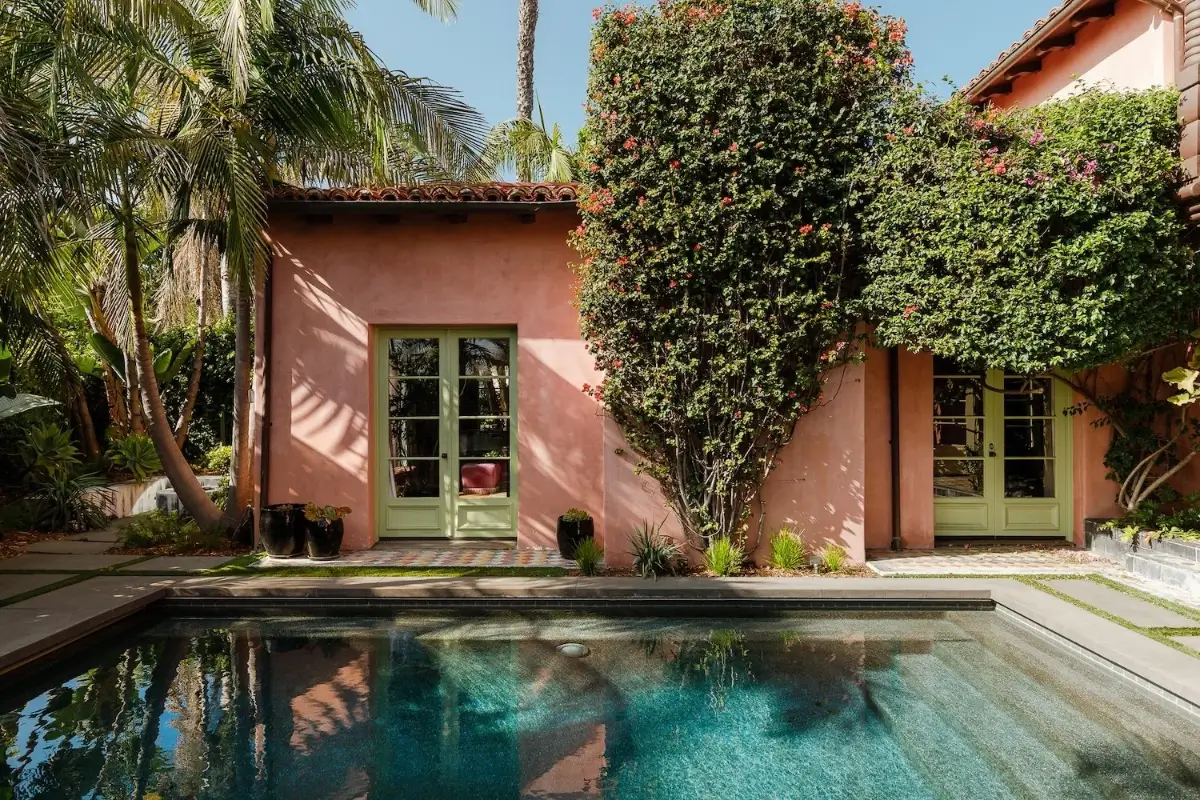 Old World Charm and Modern Comforts in a Pink Spanish-Style Los Feliz Villa 27 pink-1920s-spanish-revival-villa-los-feliz-nordroom