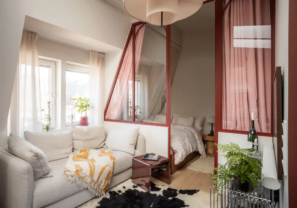 Red Color Pops in a Unique Designer Attic Apartment in Sweden 21 red-accents-designer-kitchen-attic-apartment-sweden-nordroom