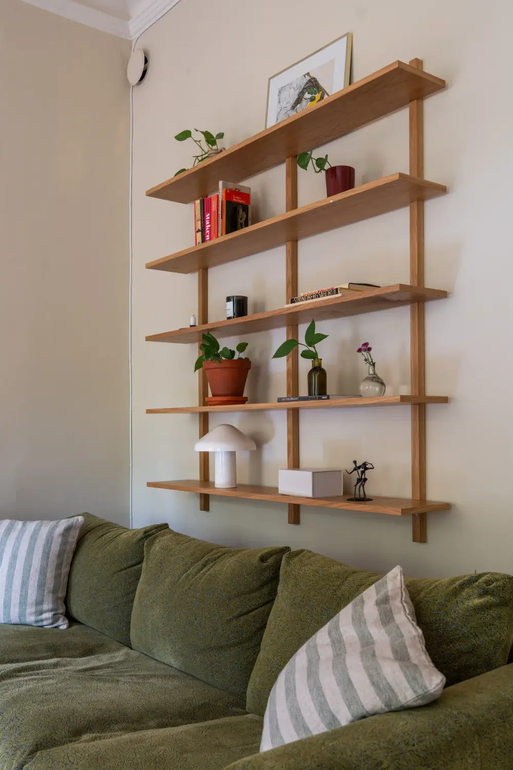 Period Features and Scandinavian Design Furniture in a Serene Stockholm Apartment 9 red-beige-green-tones-19th-century-apartment-stockholm-nordroom