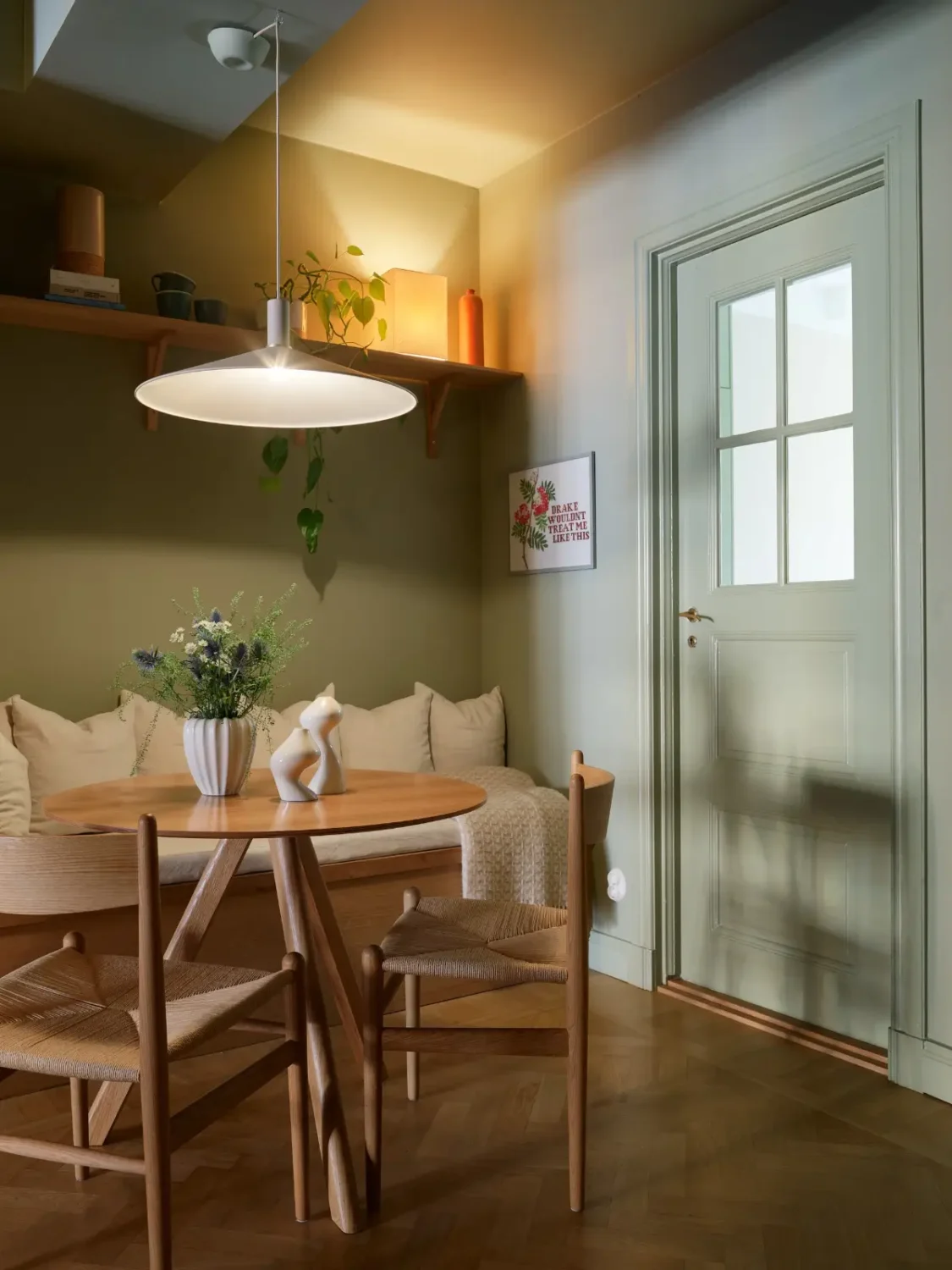 An Oak and Green Kitchen is the Heart of This Stockholm Apartment 3 renovated-stockholm-apartment-central-oak-kitchen-nordroom