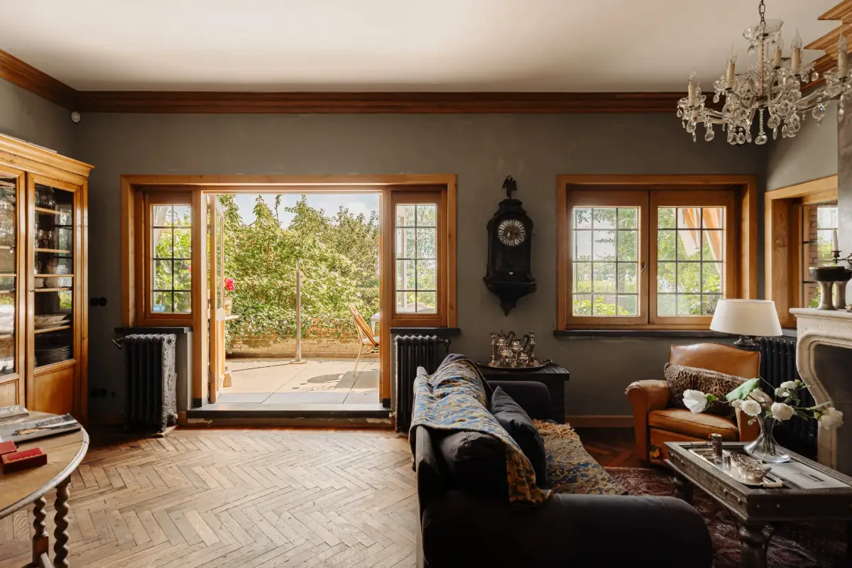 Living on the Amstel: Inside a Timeless Riverside Villa Near Amsterdam 4 rustic-country-style-interiors-riverside-villa-netherlands
