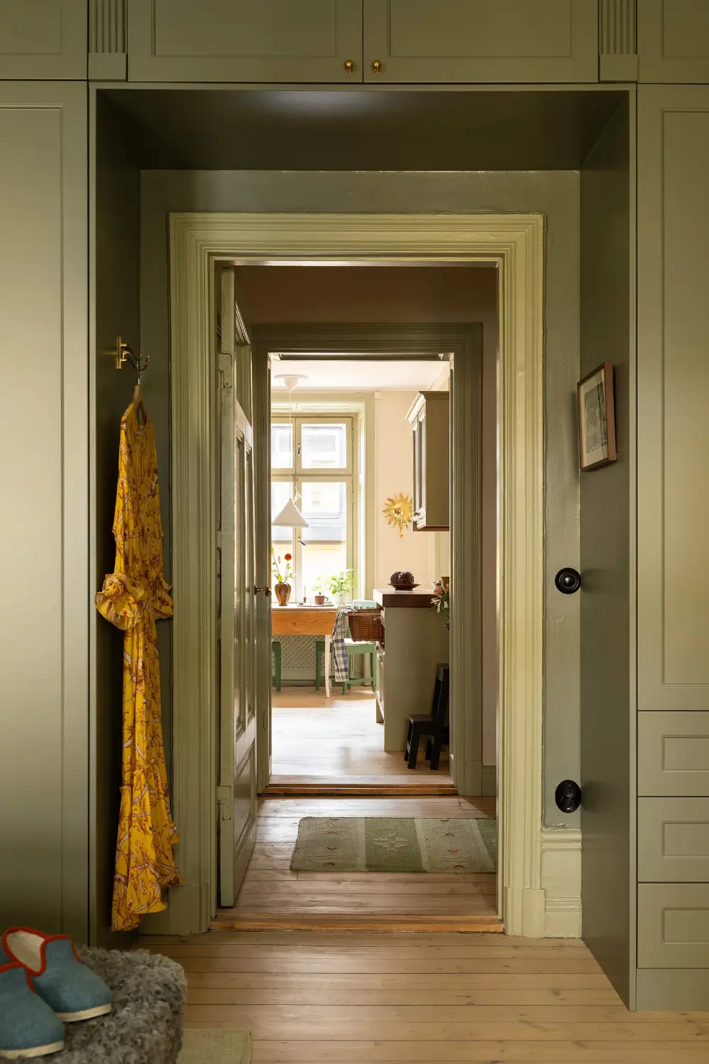 A Muted Green Palette and Period Features in Stockholm 29 sage-green-palette-late-19th-century-apartment-stockholm-nordroom