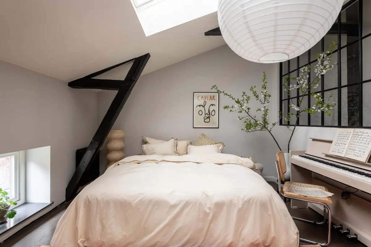 An Industrial Building in a Charming Courtyard is Turned into a Small Townhouse 25 small-loft-19th-century-indstrial-building-gothenburg-nordroom