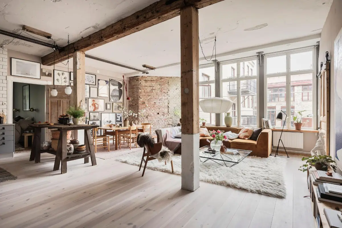 Industrial Character and an Open-Plan Living Space in a Unique Swedish Apartment 4 swedish-apartment-industrial-elements-nordroom