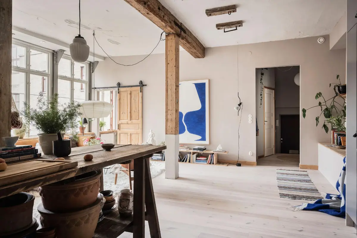 Industrial Character and an Open-Plan Living Space in a Unique Swedish Apartment 12 swedish-apartment-industrial-elements-nordroom