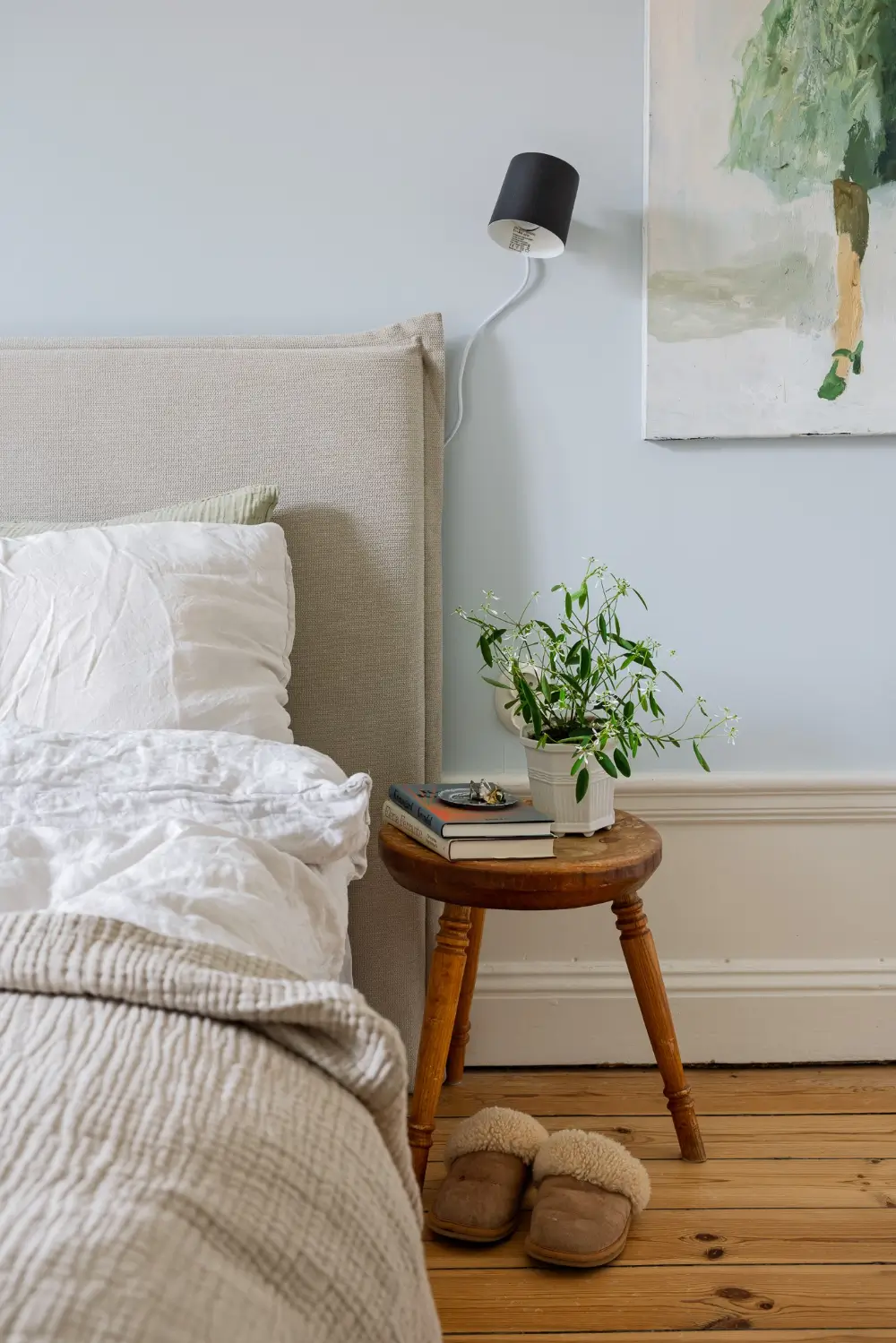 A Light Blue Bedroom in a Light-Filled Turn-of-the-Century Apartment 26 turn-of-the-century-apartment-pale-blue-bedroom-nordroom