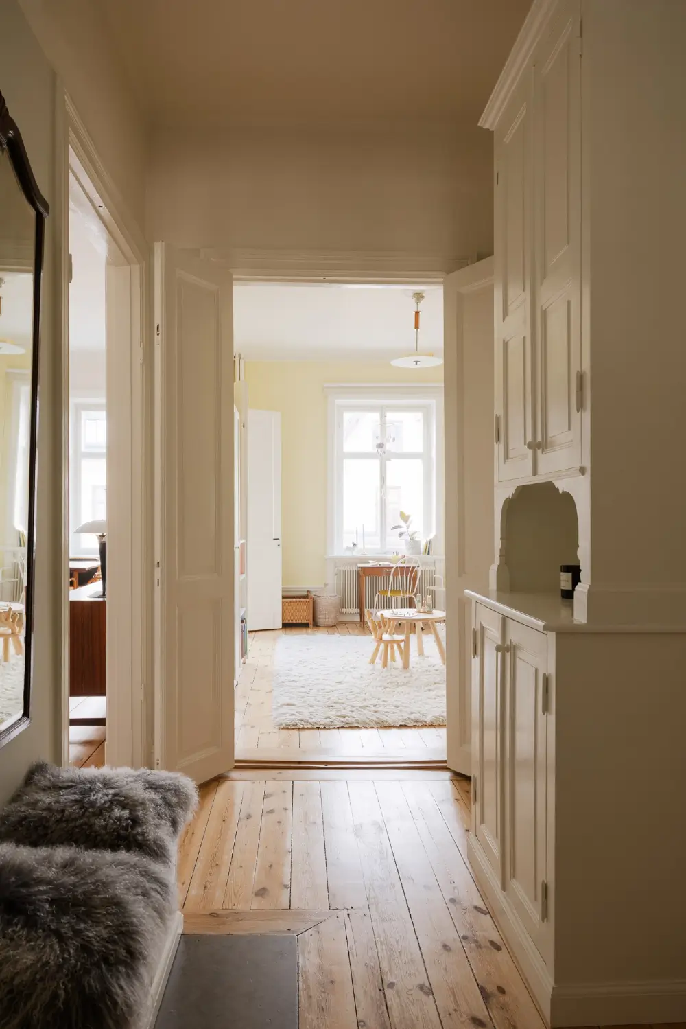 A Light Blue Bedroom in a Light-Filled Turn-of-the-Century Apartment 28 turn-of-the-century-apartment-pale-blue-bedroom-nordroom