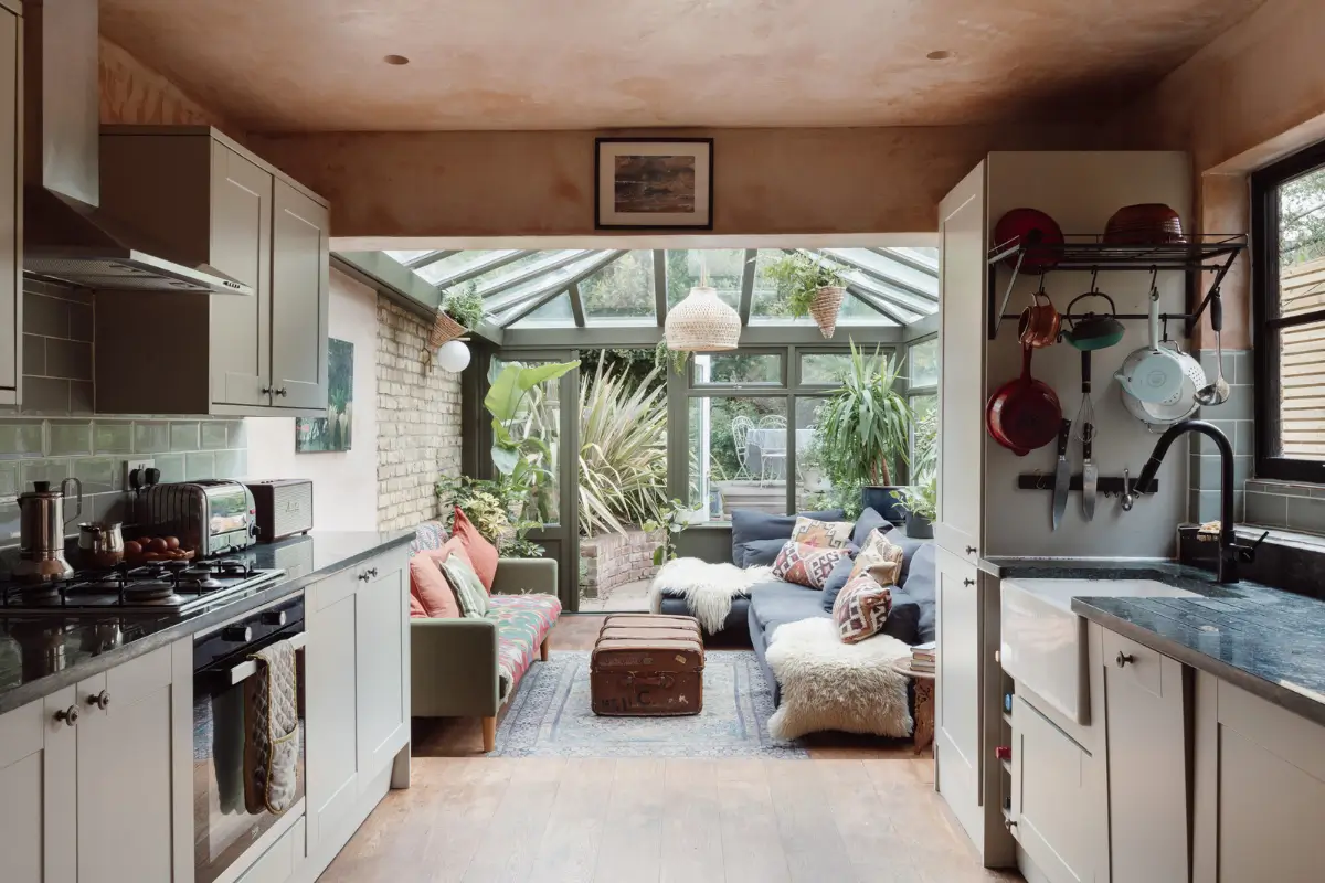 A Natural Palette and a Conservatory Extension Connect the Interiors with the Outdoors 1 victorian-garden-apartment-london-nordroom