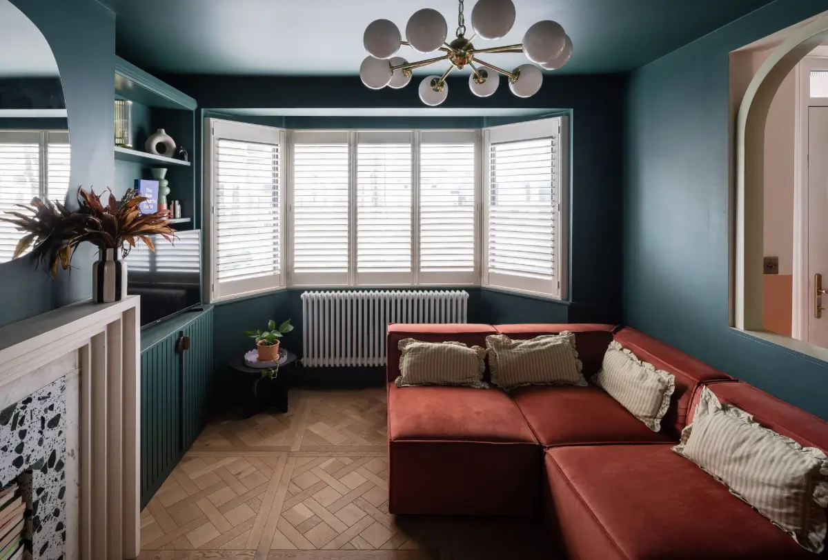 Terrazzo and a Soft Peach and Sage Green Palette in an Art Deco-Inspired London Home 3 colorful-extended-family-home-london
