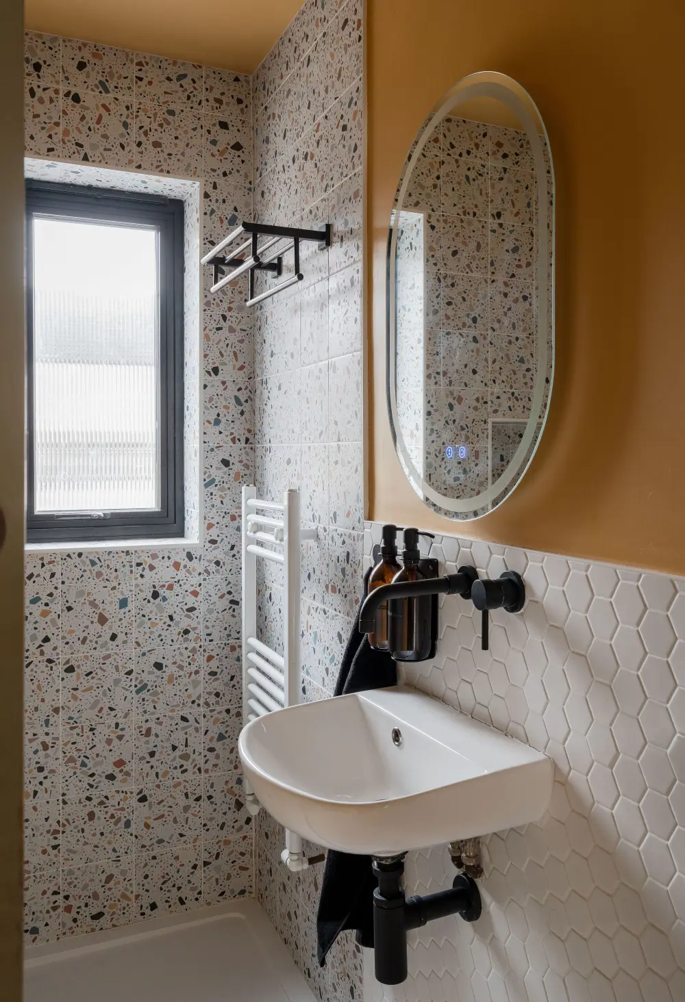 Terrazzo and a Soft Peach and Sage Green Palette in an Art Deco-Inspired London Home 25 colorful-extended-family-home-london