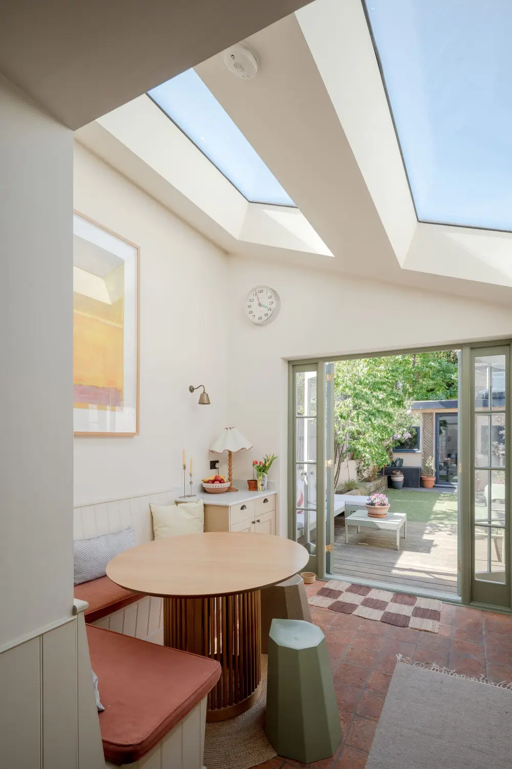 A Warm Family Home with a Light-Filled Kitchen Extension with Terracotta Tiles 16 light-filled-cozy-kitchen-extension-victorian-family-home-london