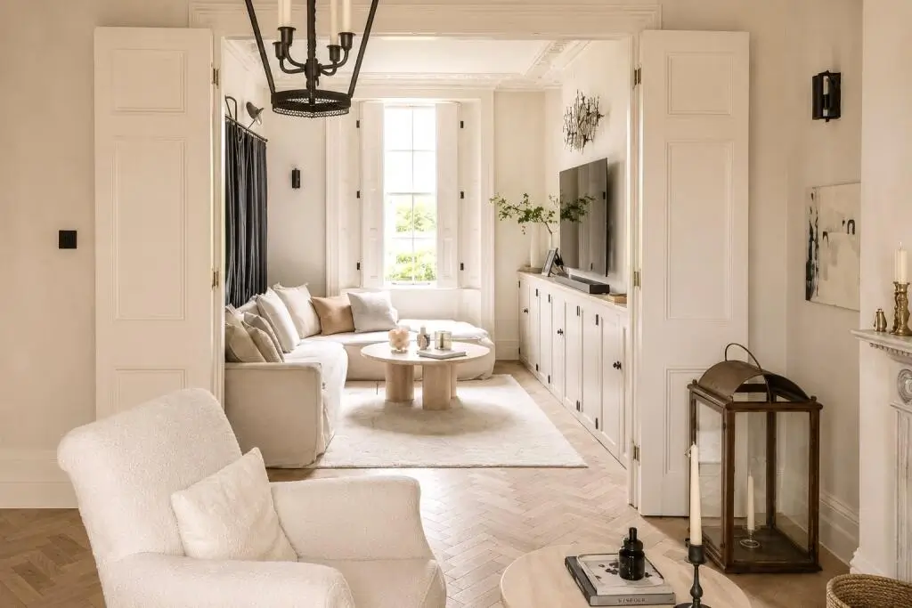An Elegant Georgian Townhouse Pairs Original Features with Contemporary Living 1 serene-elegant-interiors-georgian-townhouse-london