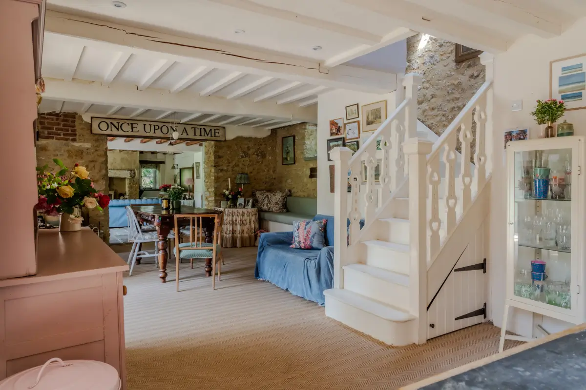A Weaver's Cottage Transformed into a Cozy Home with Colorful Patterns and Rustic Details 7 soft-colors-19th-century-country-house-england