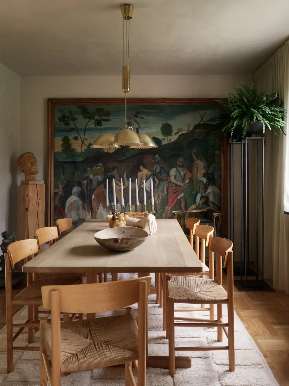 Scandinavian Design Classics and a New Teak Kitchen in a 1940s Apartment 22 art-vintage-moody-palette-renovated-1940s-apartment-stockholm-nordroom