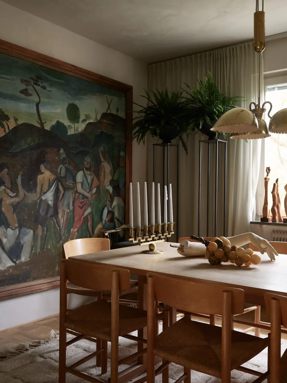 Scandinavian Design Classics and a New Teak Kitchen in a 1940s Apartment 23 art-vintage-moody-palette-renovated-1940s-apartment-stockholm-nordroom