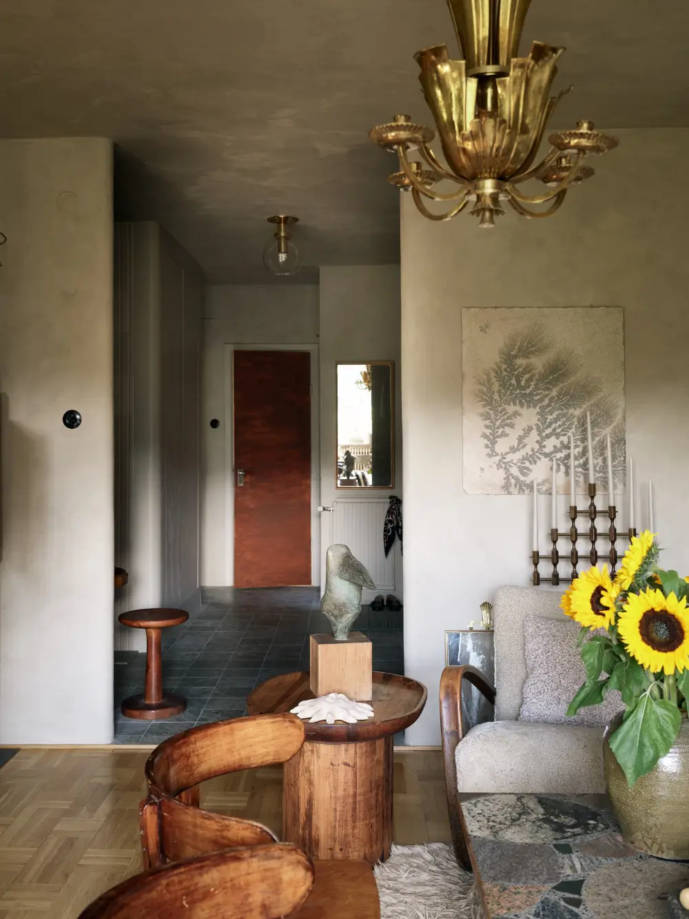 Scandinavian Design Classics and a New Teak Kitchen in a 1940s Apartment 10 art-vintage-moody-palette-renovated-1940s-apartment-stockholm-nordroom