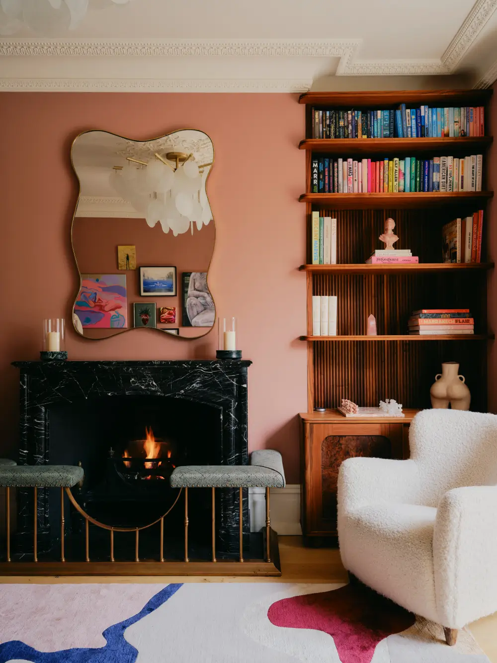 Color, Tactile Materials, and Hand-Crafted Finishes in a Notting Hill Townhouse 10 color-custom-details-renovated-notting-hill-townhouse